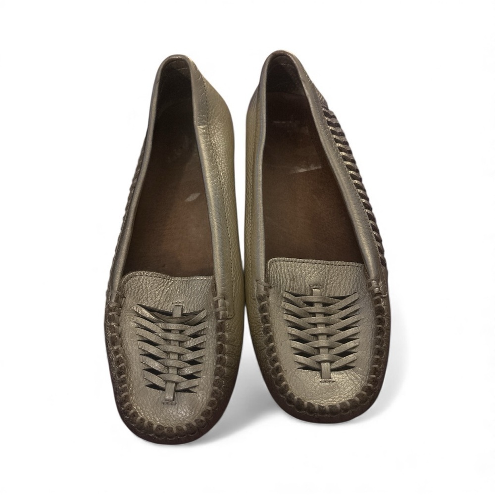 UGG Metallic Gold Rush Clary Leather Loafers